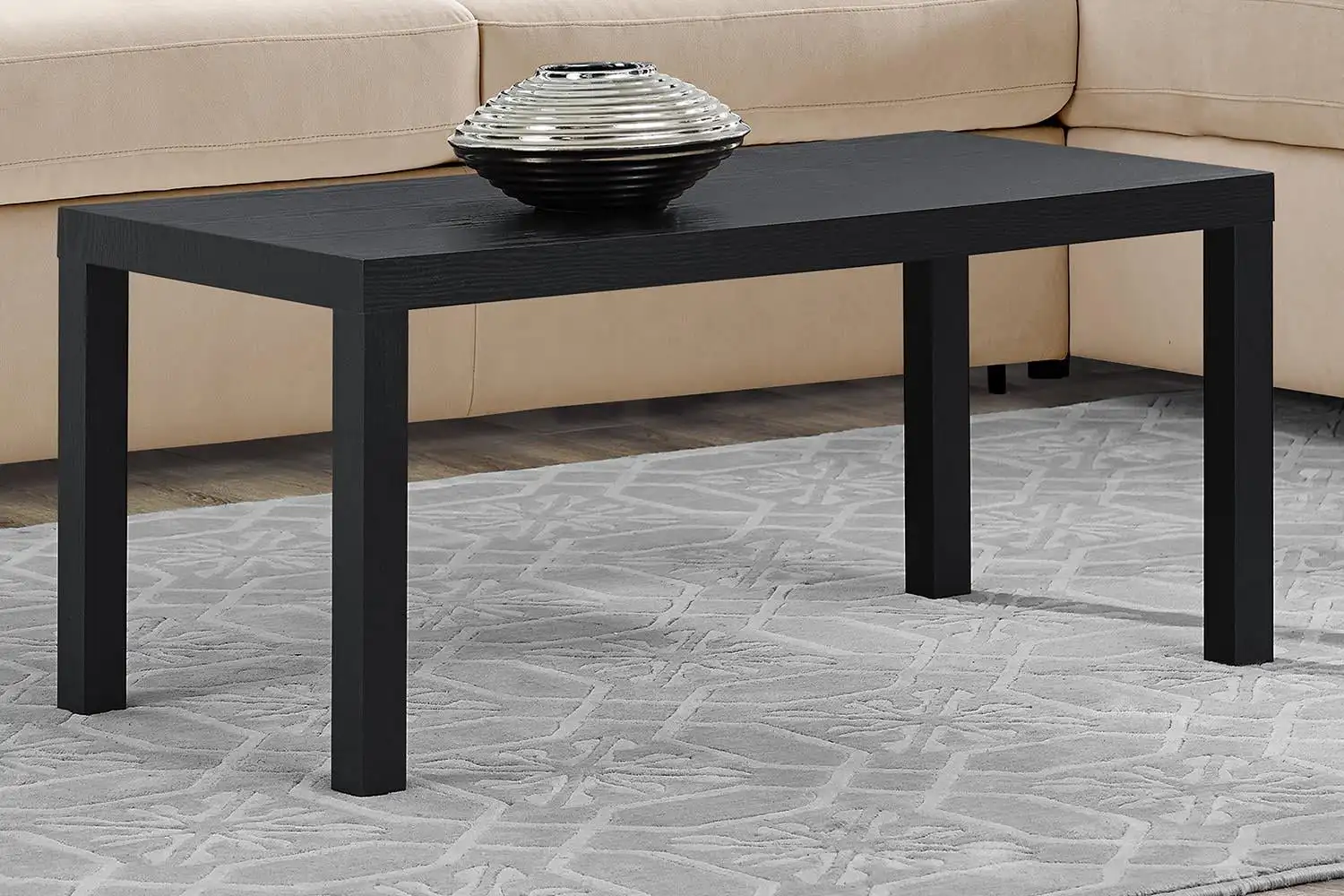 

Parsons Coffee Table, Black Furniture Living Room Coffee Table For LivingRoom