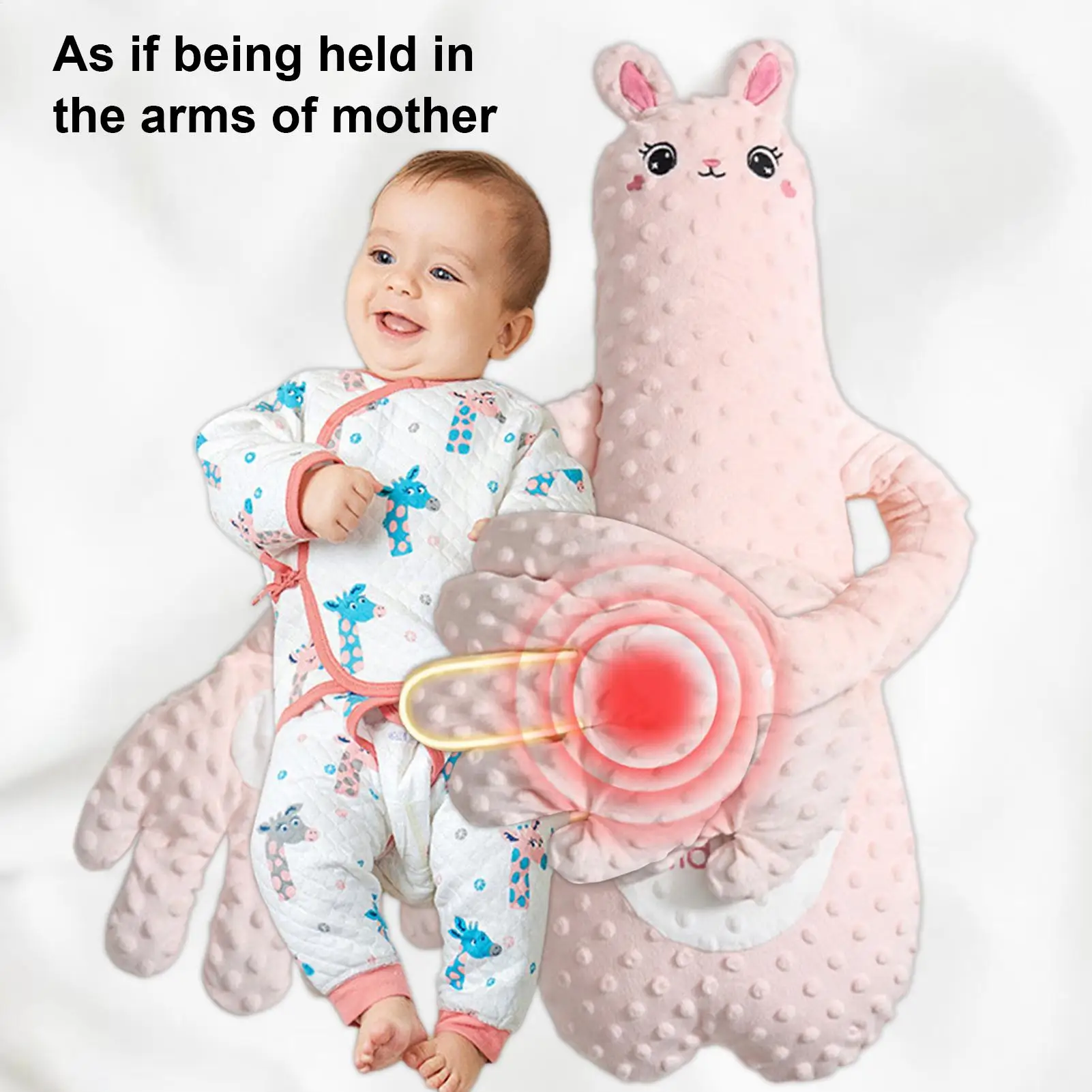  수면 장난감, 3가지 조절 가능한 모드, 인터랙티브 동물 모양 쿠션, 자동차 시트 및 방을 위한 아늑한 친구