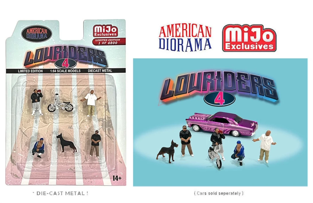 

Американская диорама 1:64 LOWRIDERS4 коллекция искусственных украшений для автомобиля в подарок