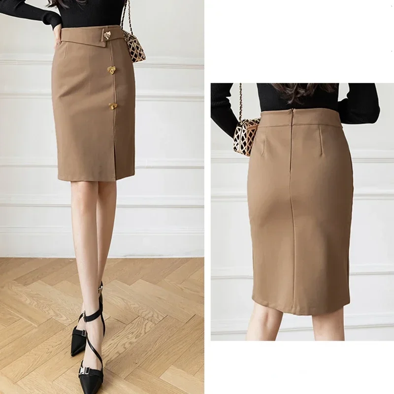 24AW【新品】Louren waist belt pencil skirt/M waist belt pencil skirt – louren store