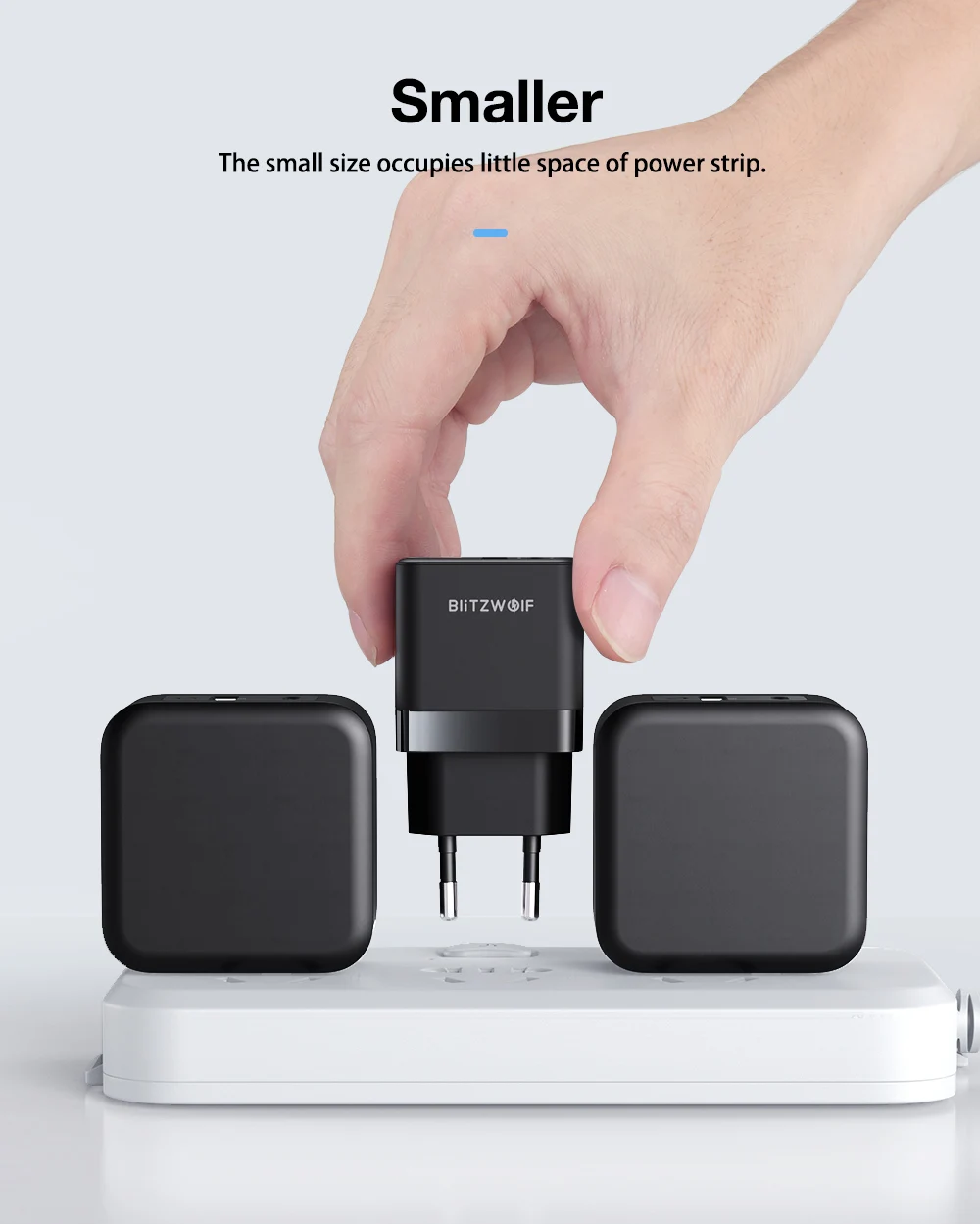BlitzWolf BW-S21 Mini 35W GaN Wall Charger description image 3
