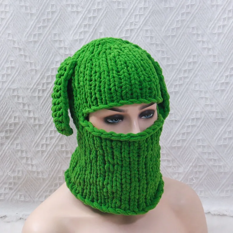 니트 모자 여성 겨울 비니 모자 모직 귀여운 의상 모자 십대 성인 유니버설 크기 레이디 오토바이 머리 장식