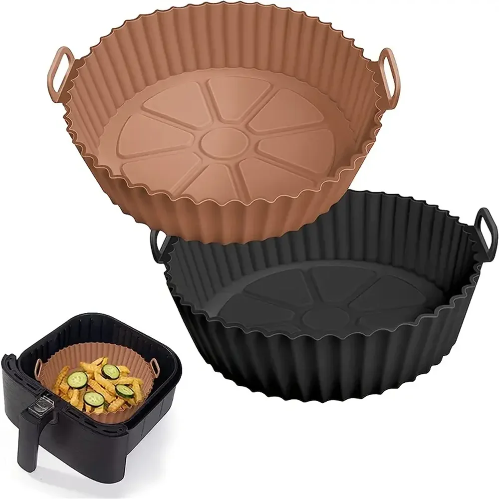 Reusable Non-Stick Silicone Air Fryer Liner - BPA-Free Cooking Accessory