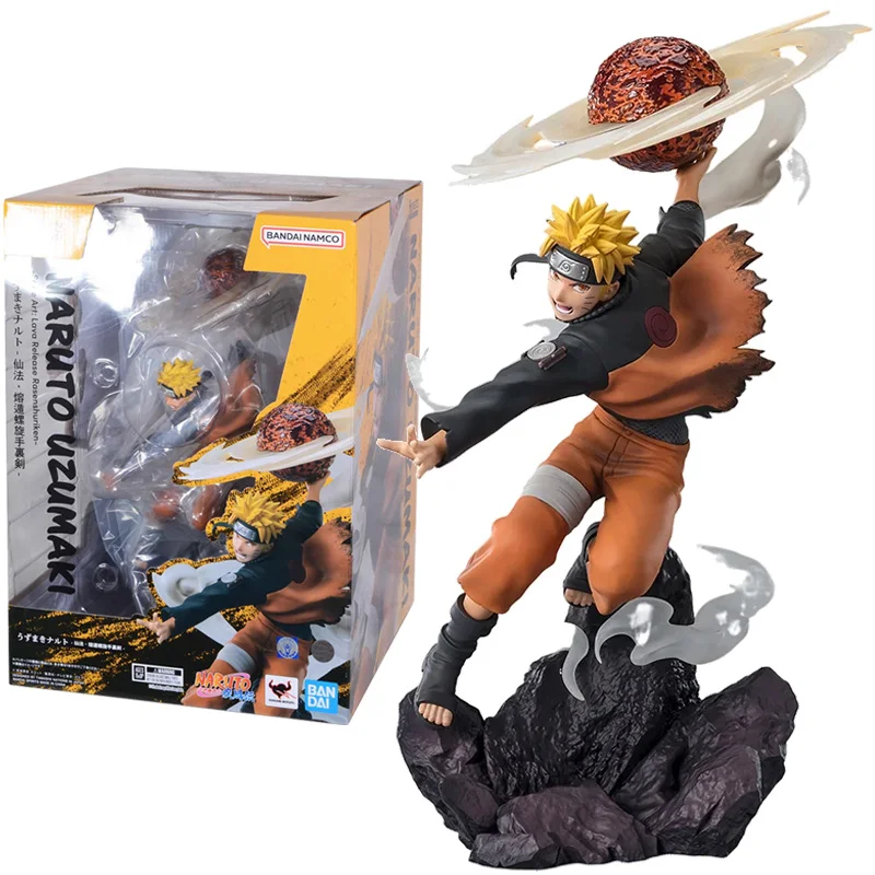 

In Stock Original BANDAI SPIRITS FiguartsZERO Naruto Uzumaki Sage Art Lava Release Rasenshuriken 24CM Action Figure Toys Gifts