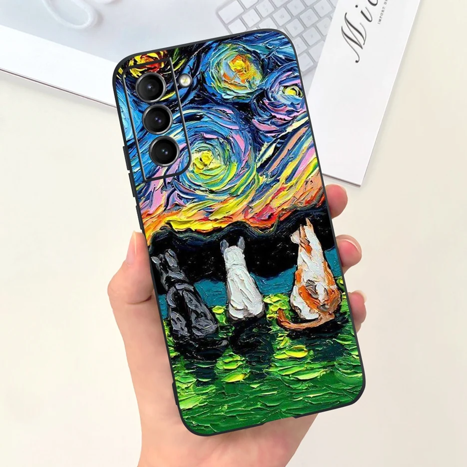 Cute Astronauts Cartoon Soft TPU Phone Case - Stylish Protective Back Cover