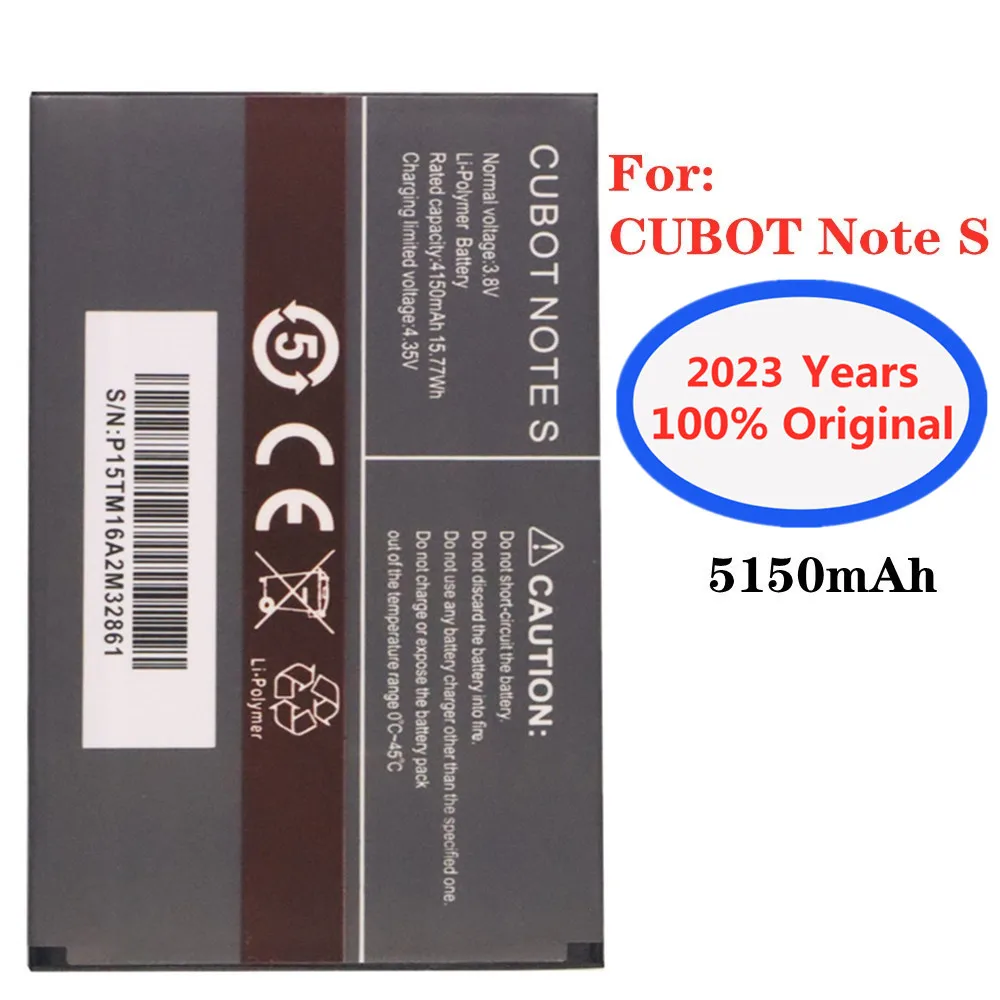 

2023 New High Quality 4150mAh Original CUBOT Note S NoteS Replacement Battery Mobile Phone Batteria Batteries + Tracking Number