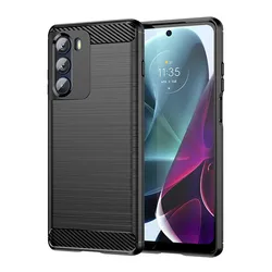 Shockproof Soft Silicone Protective Bumper Case Cover for Motorola Edge 20 (Black)