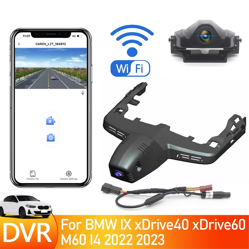 

New!Plug and play Car DVR Video Recorder 4K Dash Cam Camera For BMW IX xDrive40 xDrive60 M60 I4 2022 2023 High Quality UHD 2160P