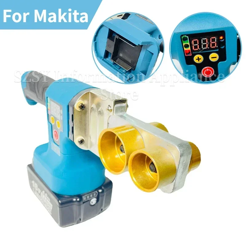 Cordless Pipe Welding Machine Rechargeable Hot Melt Machine PPR/PB Water Pipe Melter for Makita 18V Battery