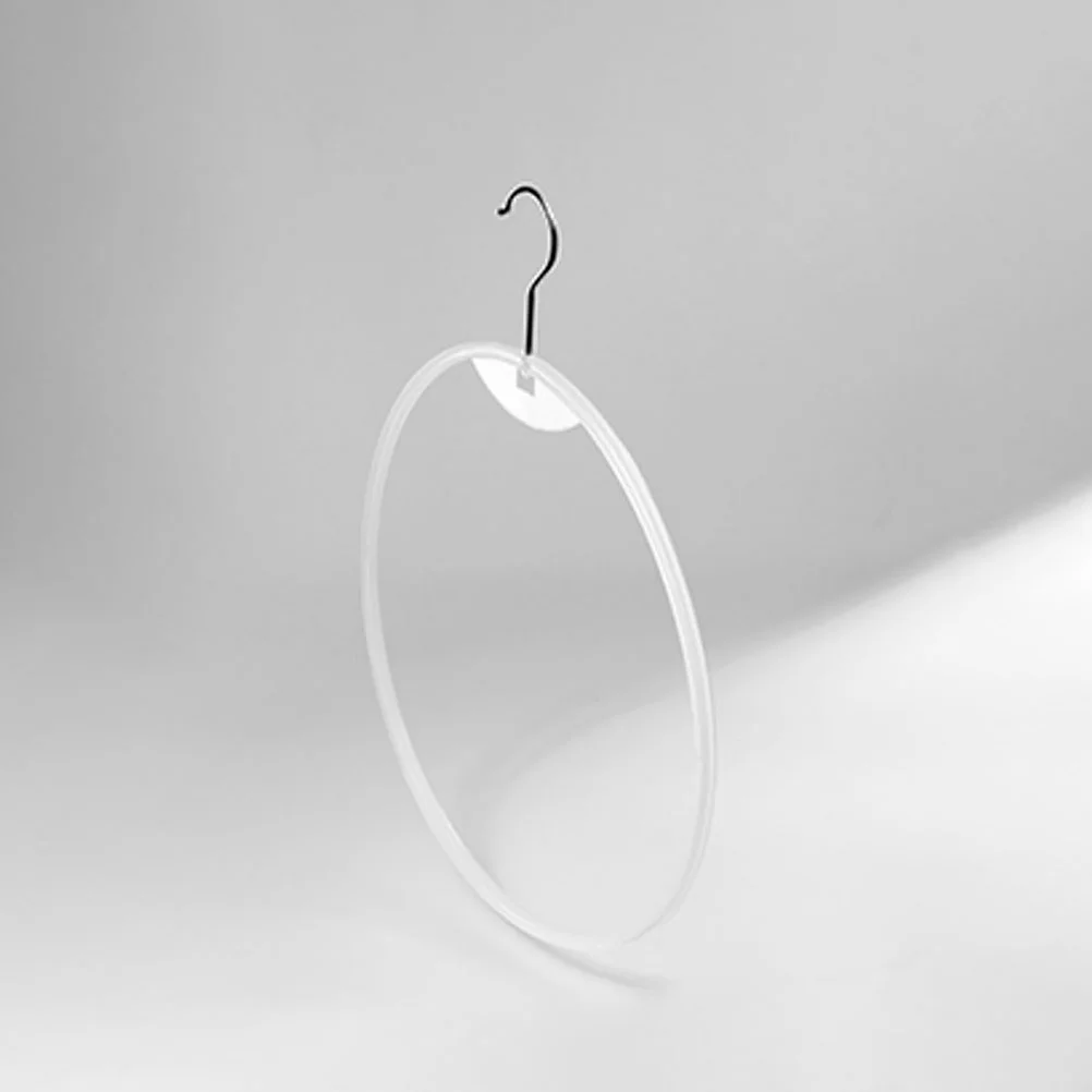 10 Pcs White Bikini Display Stands Round Underwear Racks Drying Shelf Circle Shape Swimsuit Hanger Home Storage ganization 4