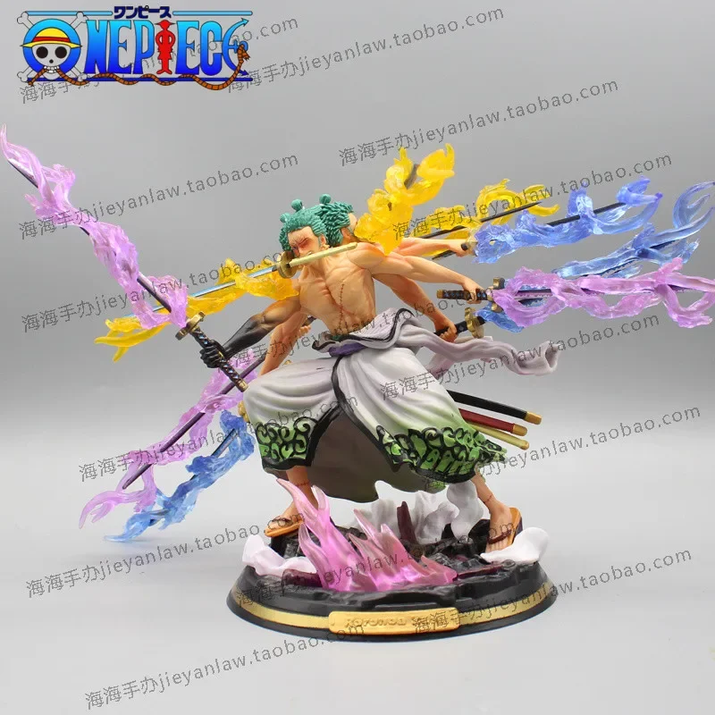 

One Piece Figures Roronoa Zoro Model Dolls Figurine Nine Knives Flow Zoro Action Figure Pvc Statue Ornaments Toy Gifts For Adult