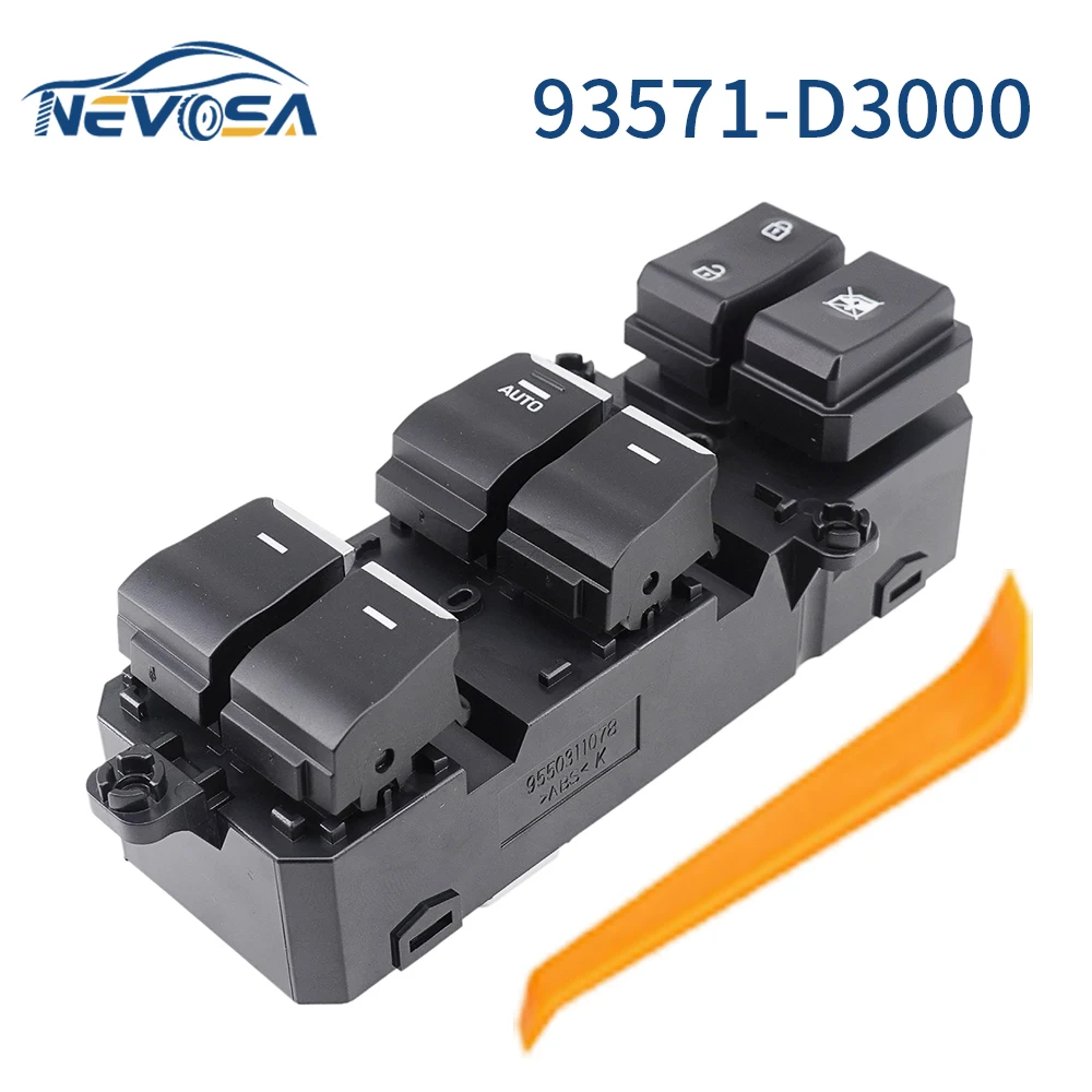 

NEVOSA Power Window Switch Control 93571-D3000 For 2016-2018 HYUNDAI TUCSON 18Pins Car Parts Accessories Lifter Button