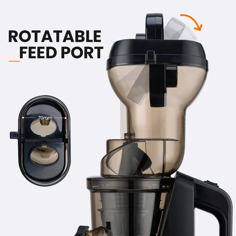 MIUI Original Juicer Commercial Juice Extractor Screw Cold Press Electric Slow Juicer Machine Flagship Easy-Clean Free 3 Filters 4
