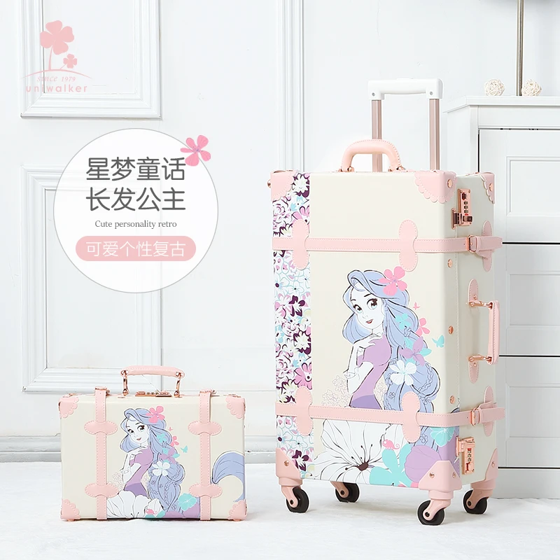 Brand Women Spinner ABS Luggage Retro Trolley Bag Travel Suitcase With  Handbag Designer Luggage Set - AliExpress