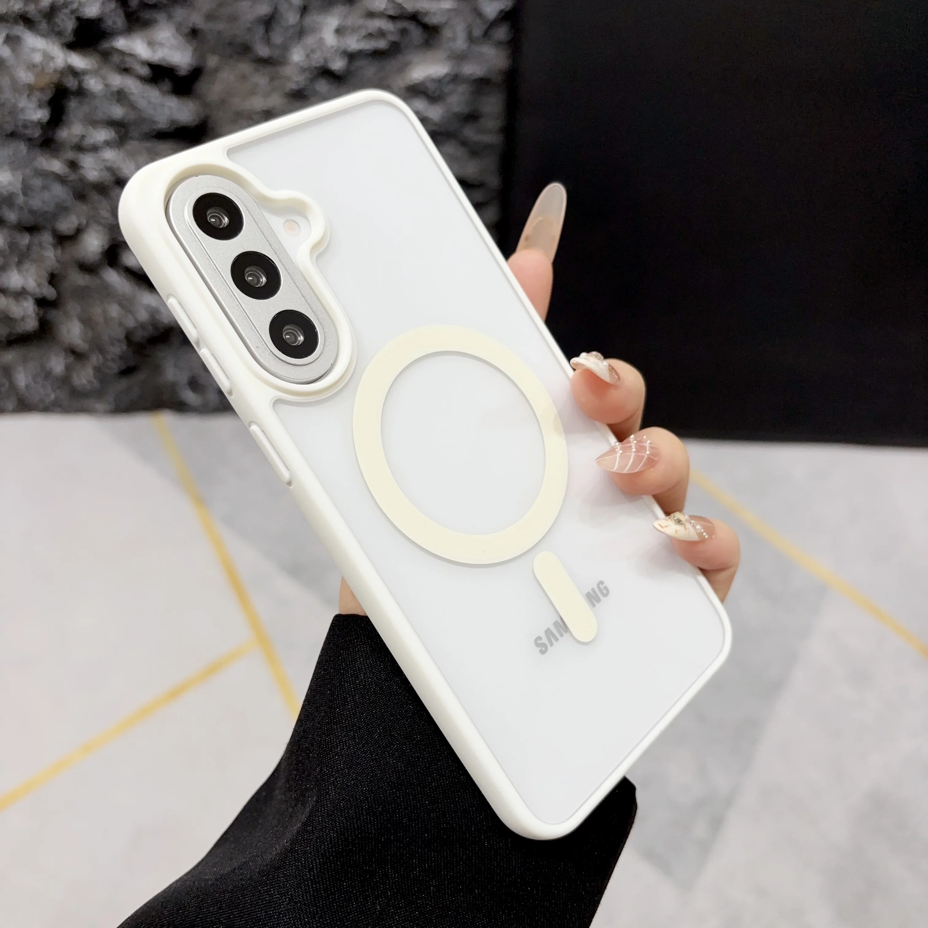 Vibrant Acrylic Magnetic Phone Case with Magsafe Feature