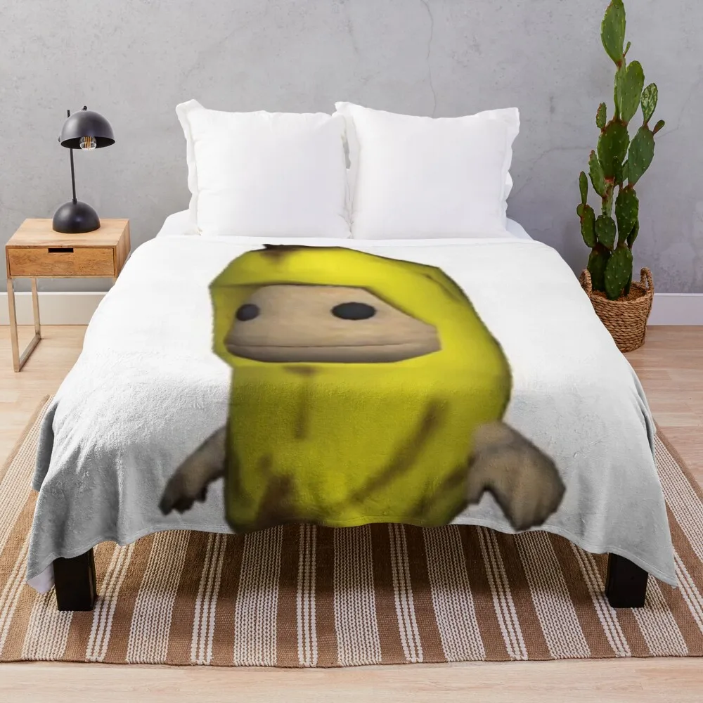Banana Sackboy Throw Blanket Extra Large Throw Blanket Decorative Sofa Blanket Sofas