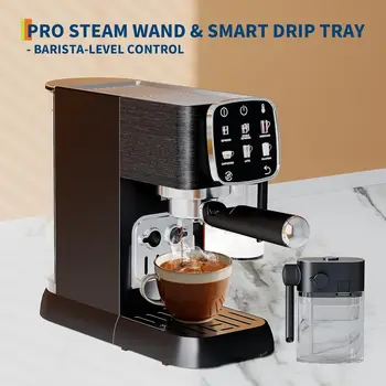 20 Bar Fully Automatic Espresso Machine, Professional Coffee Maker with Built-in Auto Milk Frother, Touchscreen Control, Fast Quick Start & Constant Heating System for Latte Cappuccino 2