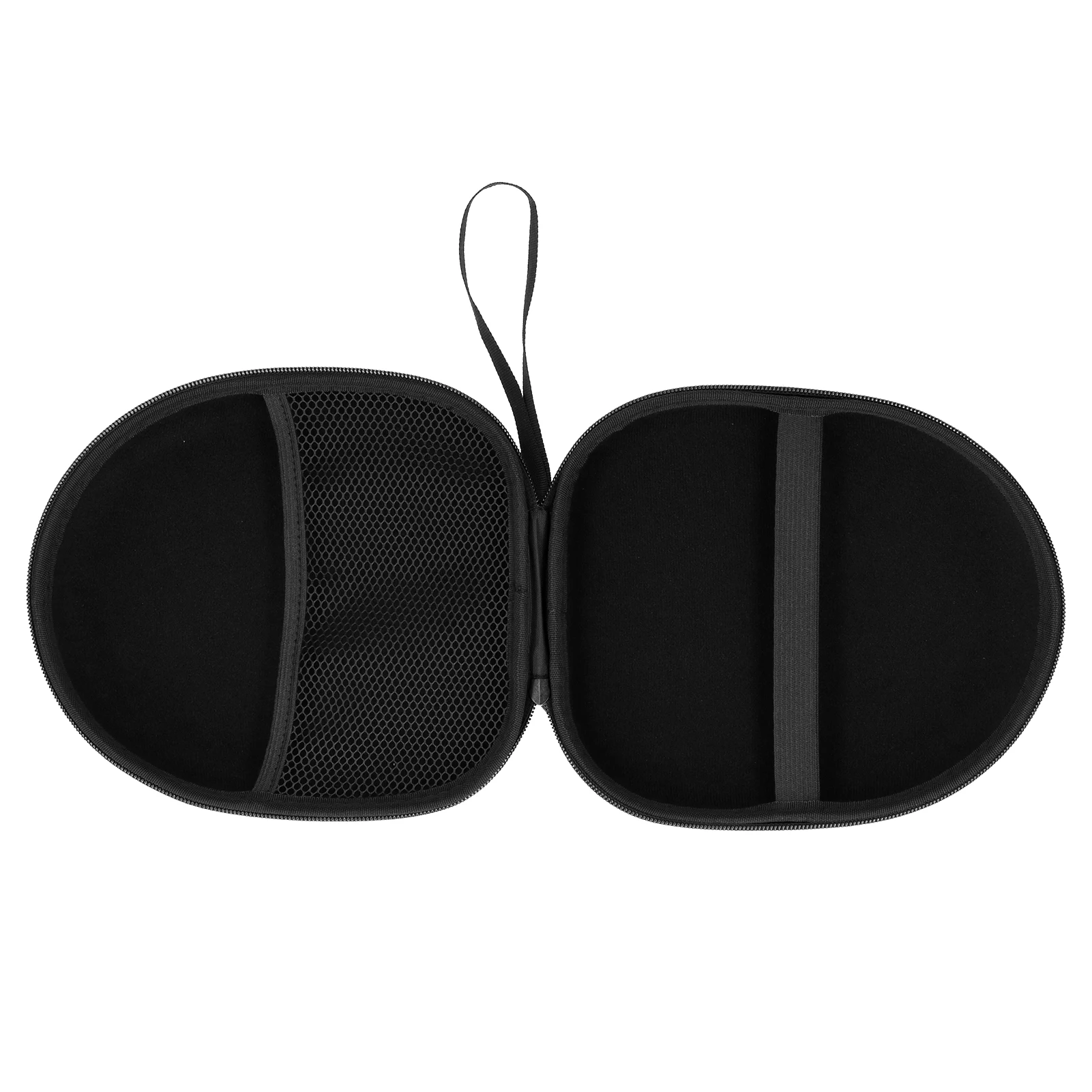 Headphone Carrying Case Shockproof Headset Pouch Capacity Handheld Earphone Container Company Travel Supplies Tool Black