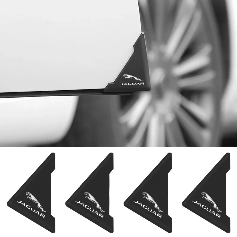 2pcs Silicone Car Door Corner Cover Anti collision Stickers for Jaguar