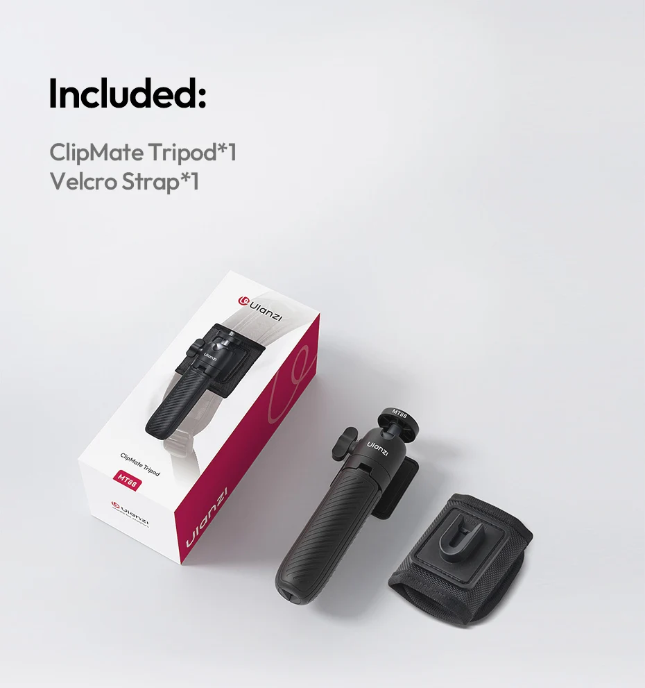 ClipMate Tripod Selfie Stick Desktop Tripod Hand-Held Tripod Stand for Smartphon