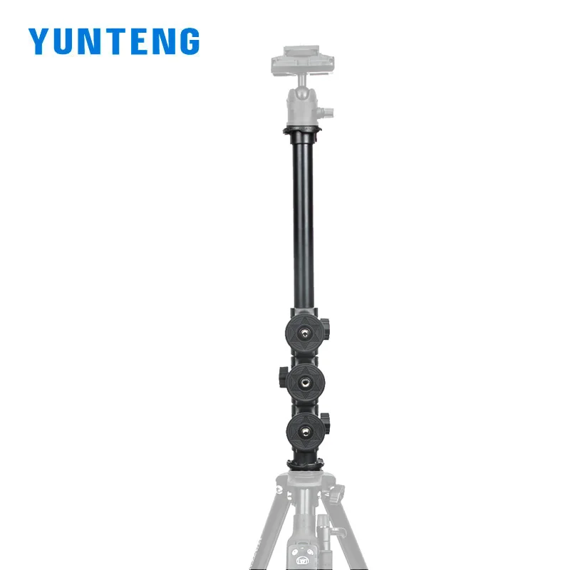 Yunteng 369 카메라 오버 헤드 삼각대, 익스텐션 폴, 휴대폰 카메라, 수직 사진 촬영 스탠드 삼각대