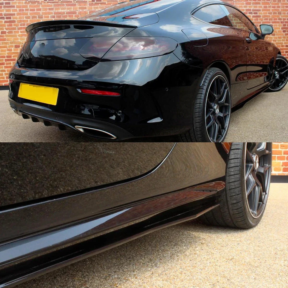 LA Stock UnPaint Fit For BENZ C-Class C205 Coupe A Look Trunk Spoiler