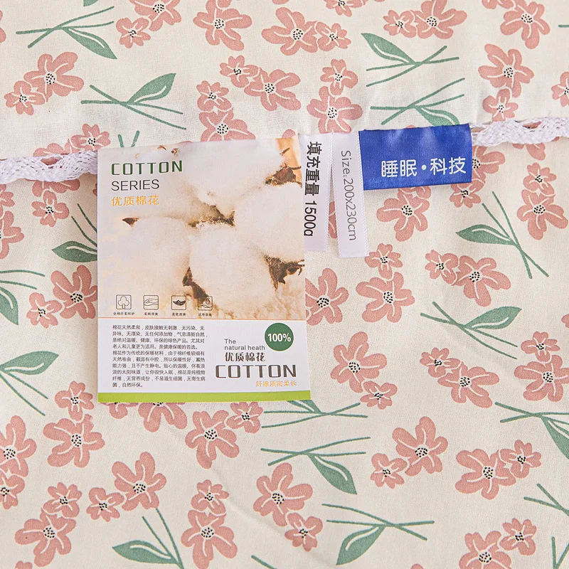 بطانيات صيفية على الطراز الكوري من القطن الخالص مع...