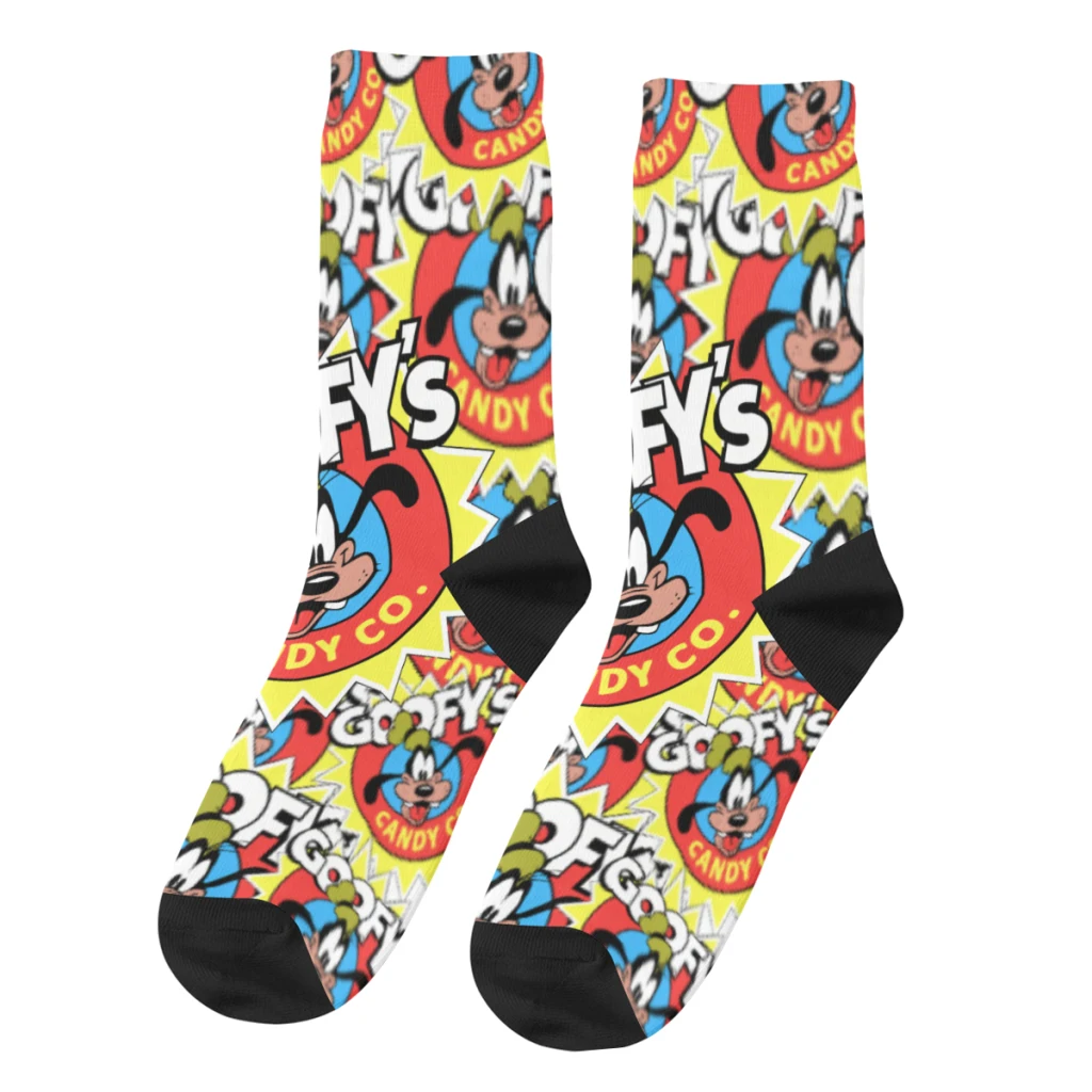 Hip Hop Vintage Candy Company Classic Crazy Men's Socks Disney Goofy