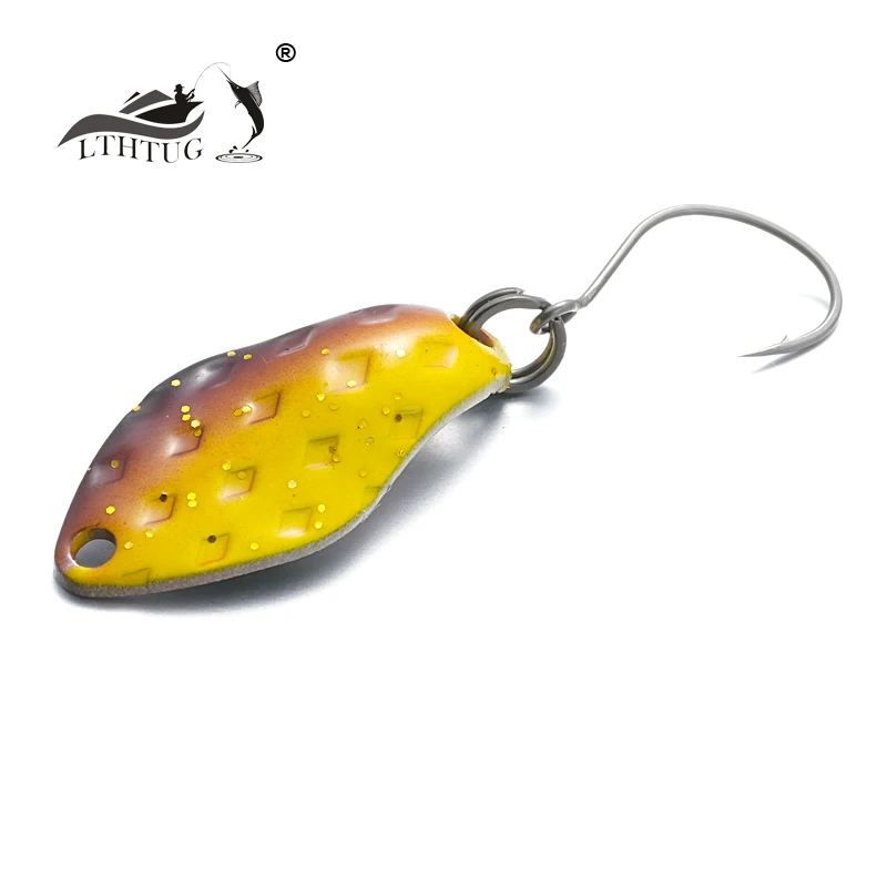 Pesca Management Fishing Mini SPOON 1.8g 24mm Colorful Spoon Bait Brass