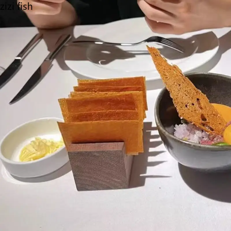 직사각형 나무 식기류 레스토랑 포아그라 접시 스시 접시 비스킷 접시 애피타이저 접시 분자요리 디스플레이 트레이