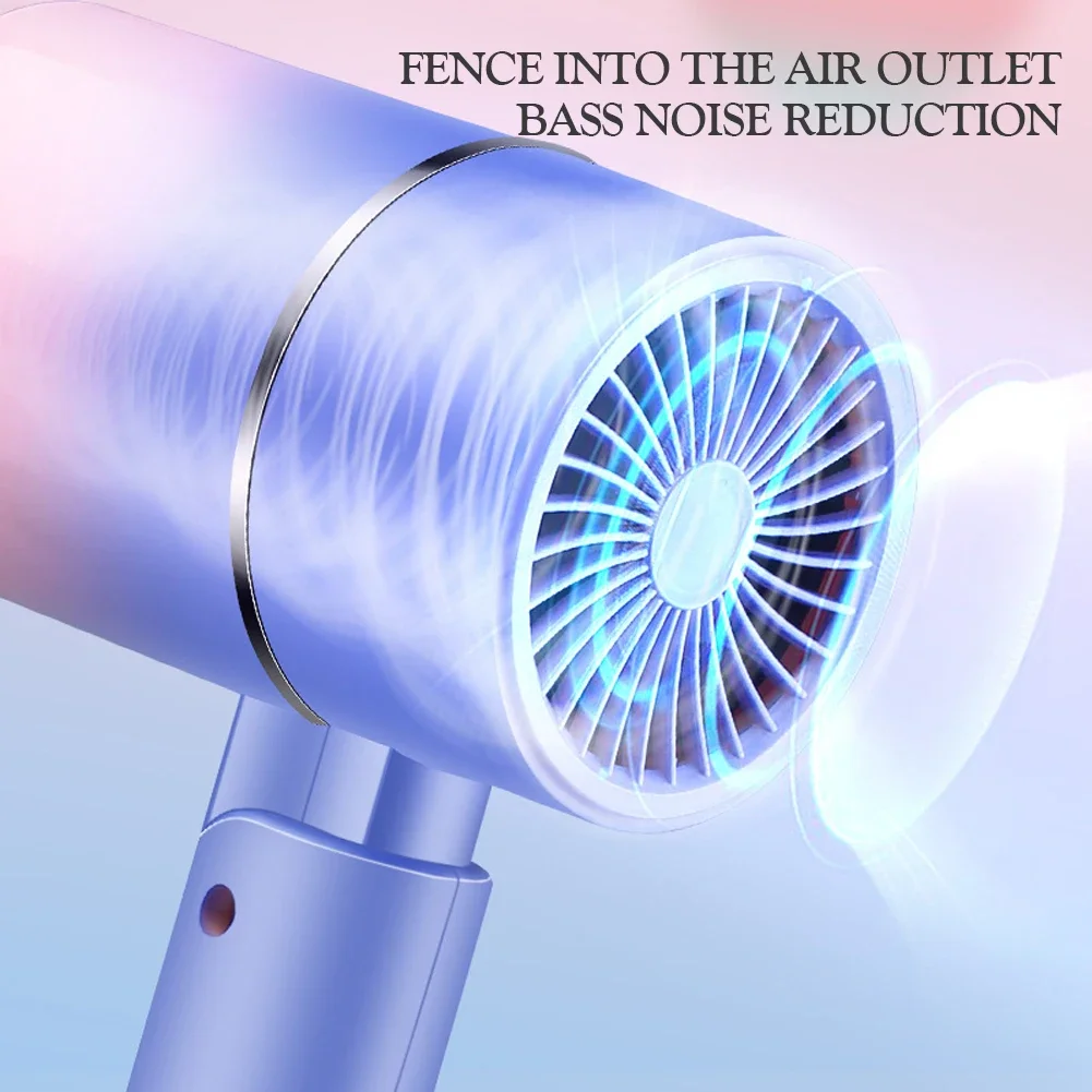 550W Mini Folding Hairdryer With Carrying Bag Hot Air Anion Hair Care for Home Travel Hair Dryer Dormitory Blow Drier 220V-240V