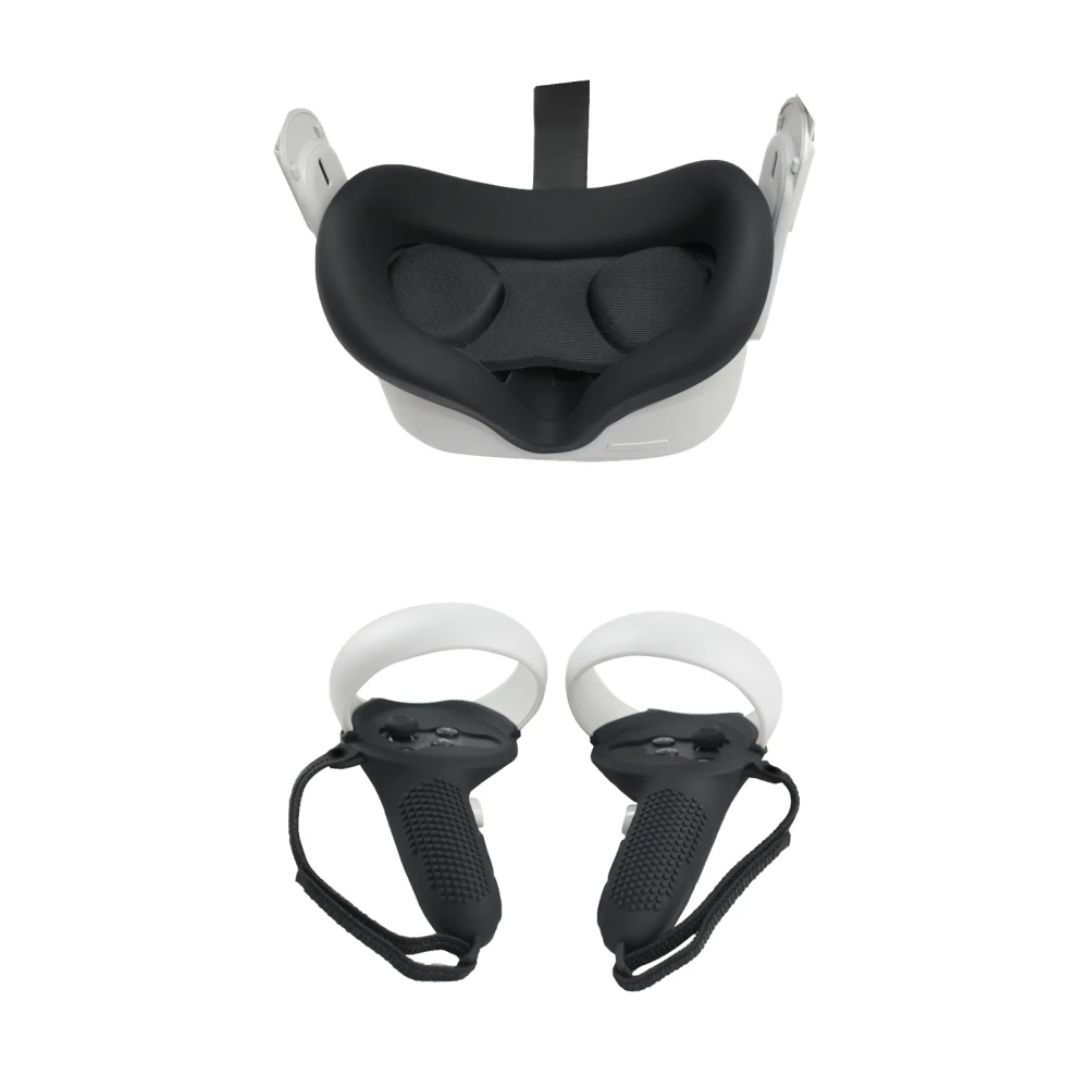 

Sweatproof VR Protective Cover Set Glasses Controller Grip Protective Sleeve Helmet Cover For Oculus Quest2 Accessories