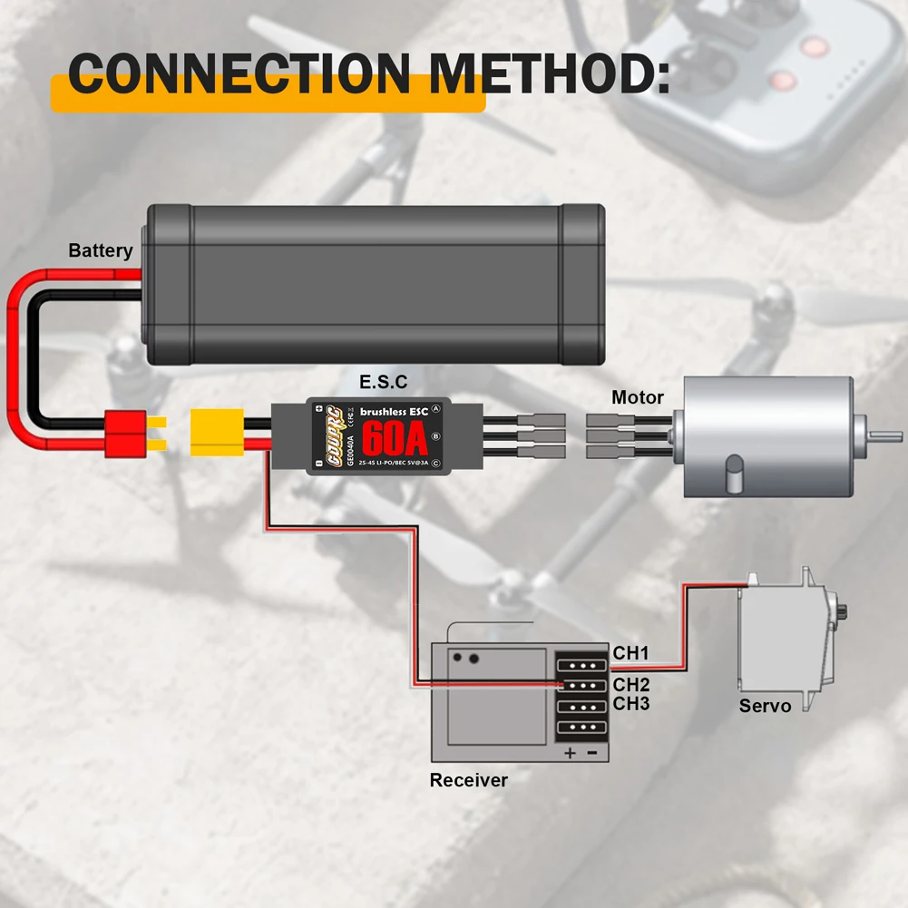 Brushless Electronic Speed Controller for Drone RC