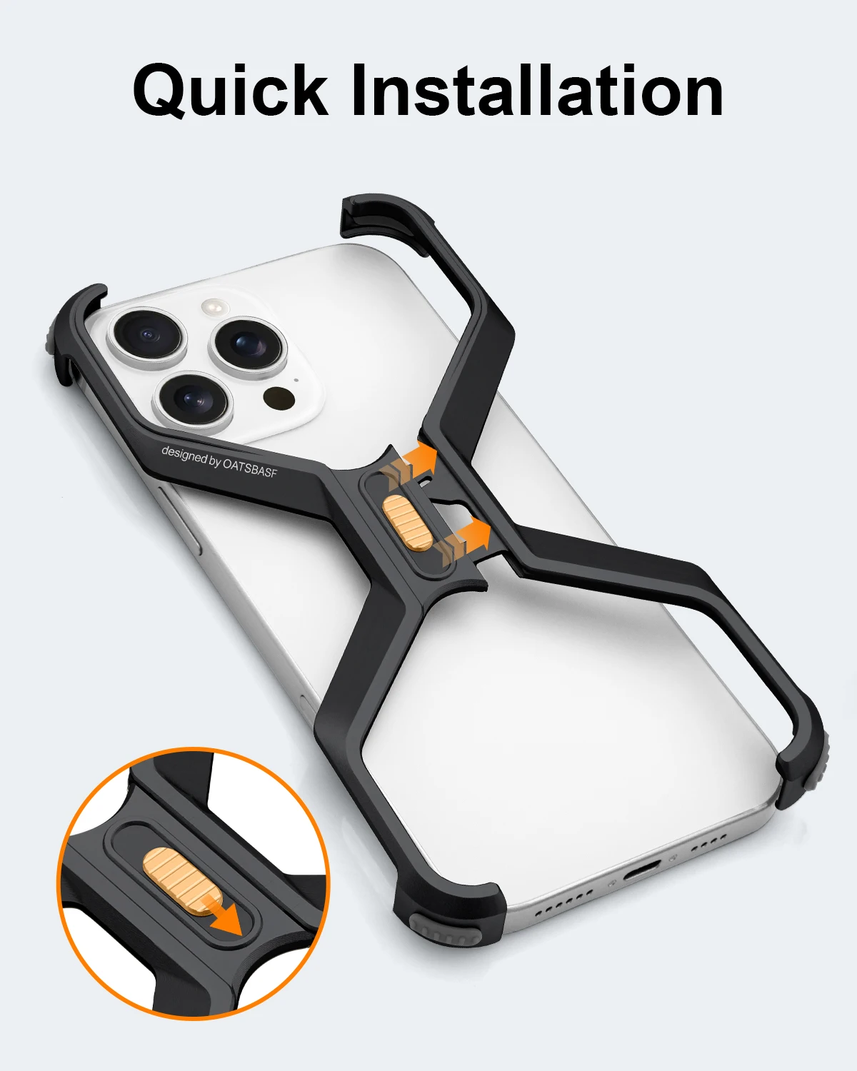 Eary X-Shaped Minimalist Phone Case For iPhone 16 Pro Max Ultra Thin Heat Dissipation Bumper Shockproof Protective Cover 2025