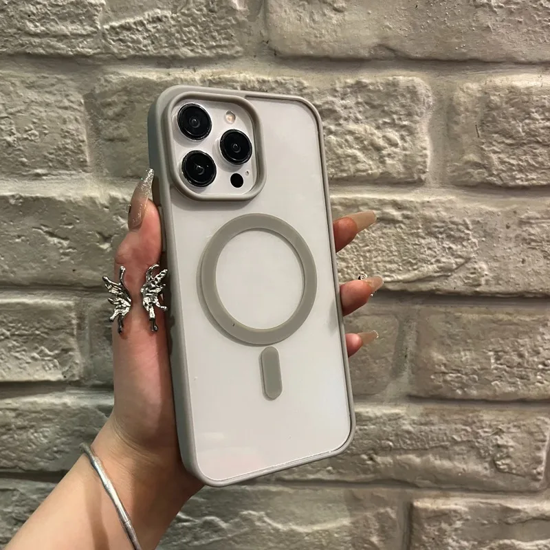 Sleek Transparent Magnetic Acrylic Hard Case