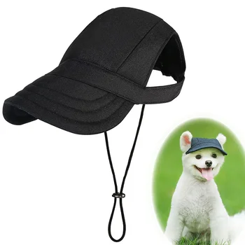 Dog Hat Dog Sun Hat Dog Baseball Cap Dogs Trucker Hat Pet Hats for Small Medium Large Dogs with Ear Holes Adjustable Drawstring 1