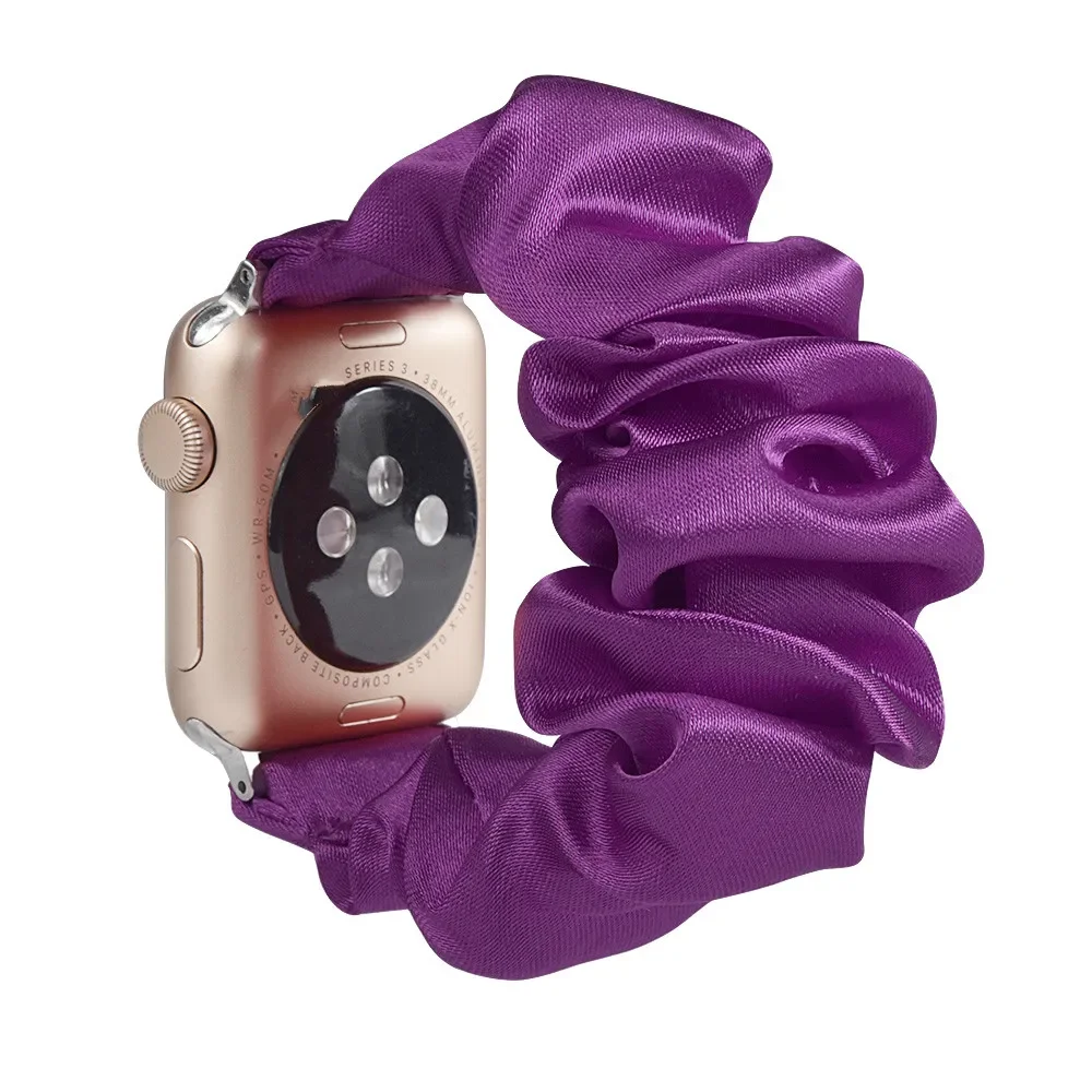 Enhanced Product Title: Stylish Adjustable Elastic Scrunchie Watch Band Strap