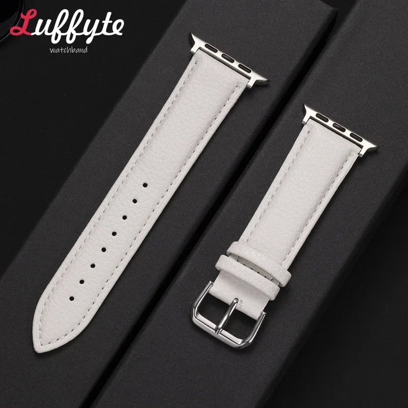Unisex Premium Leather Smartwatch Strap - Elegant Replacement Band