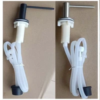 304SS Kitchen Sink Liquid เครื่องจ่ายสบู่เหลวโมเดิร์นเคาน์เตอร์ Built-In ปั๊มโลชั่นหัวซิลิโคนจานล้างผงซักฟอกผู้ถือ 4