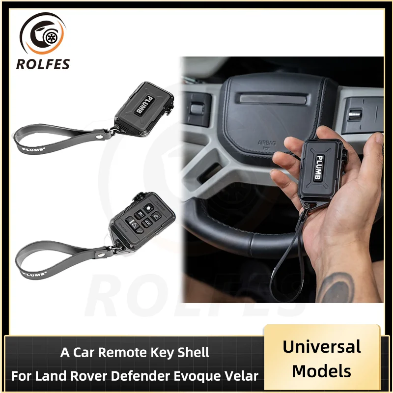 ROLFES Plumb Car Remote Key Shell Key Case Cover For Land Rover Defender Evoque Velar More Universal Models Accessories