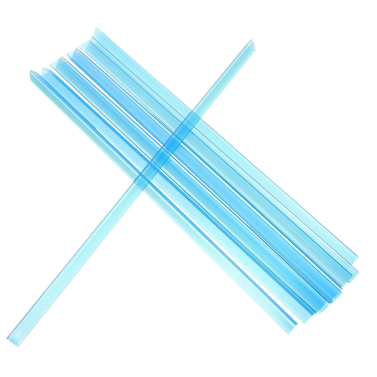 

10 Pcs A4 Transparent Rod Clip Files Loose Leaf Binder Binding Strip Slide Binders Bars Abs