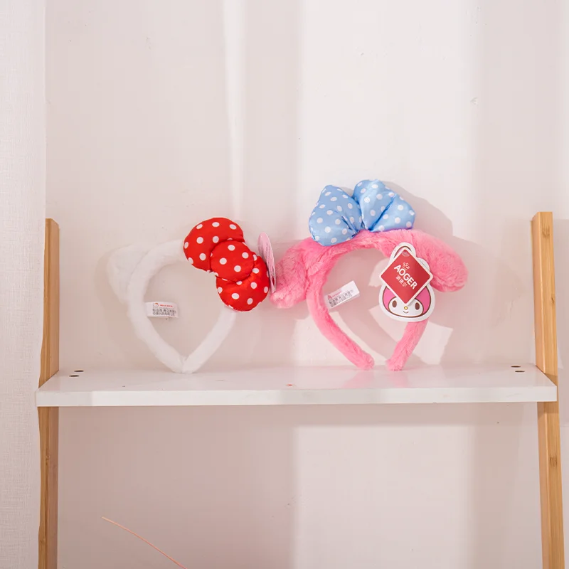 Sanrio Hello Kitty Melody Wash Face Headbands Cartoon & Cute Girls Hairbands Children Hair Accessories