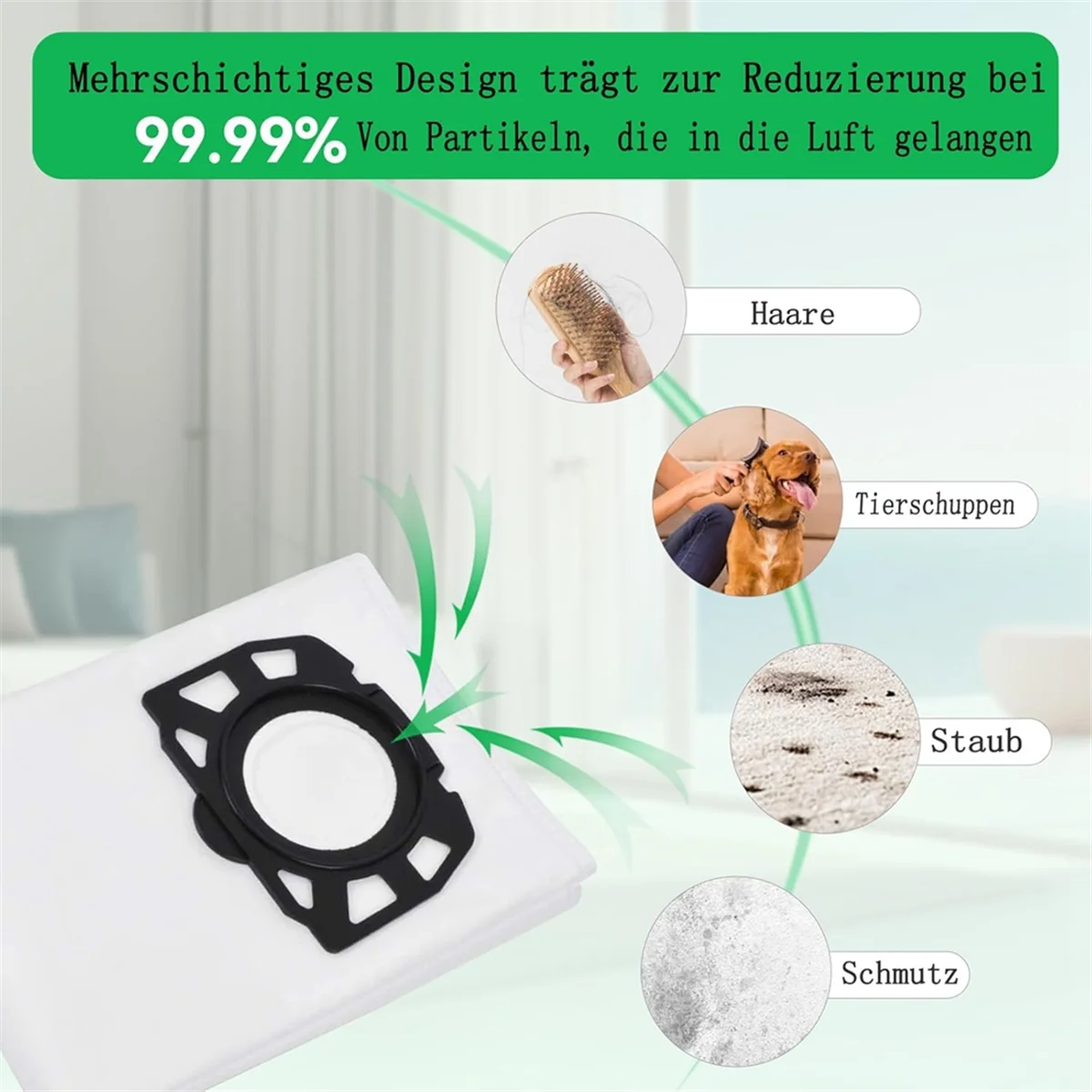 16 Staubsaugerbeutel Für Kärcher - Premium Filtertüten Für Nass-/Trockensauger