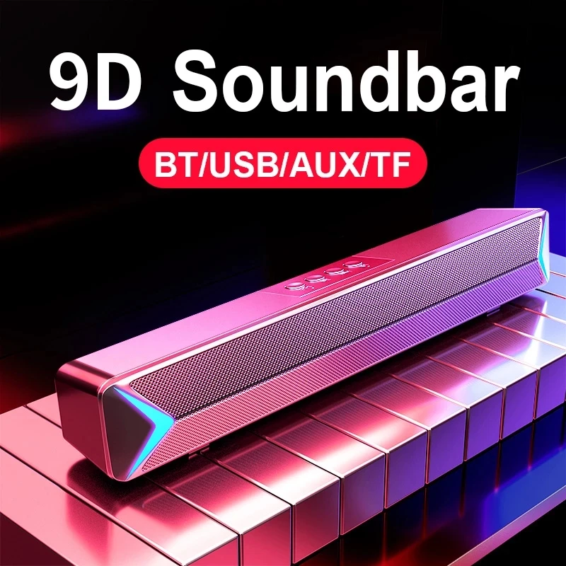 2023 Hifi Bluetooth Computer Soundbar Home Theater Altoparlante Per Pc Soundbar Sistema Home Theater Altoparlanti Desktop Caixa De Som