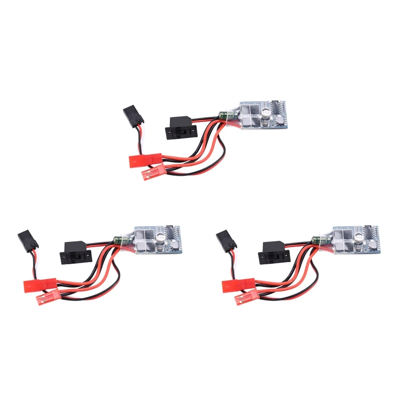 3X Rc ESC 10A Brushed Motor Speed Controller For Rc Car Boat W/O Brake Without Brake