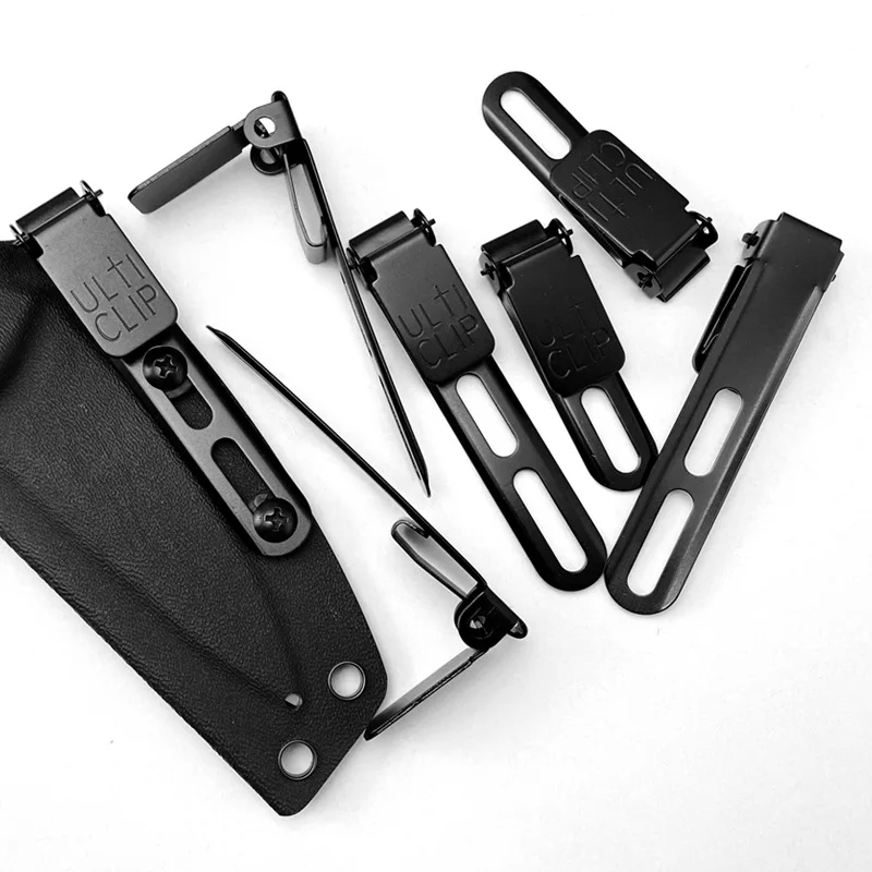 Stainless Steel Waist Clip – Ulti-Clip Style Knife Sheath Clip, DIY Making Accessory Parts for Sheath & Holster