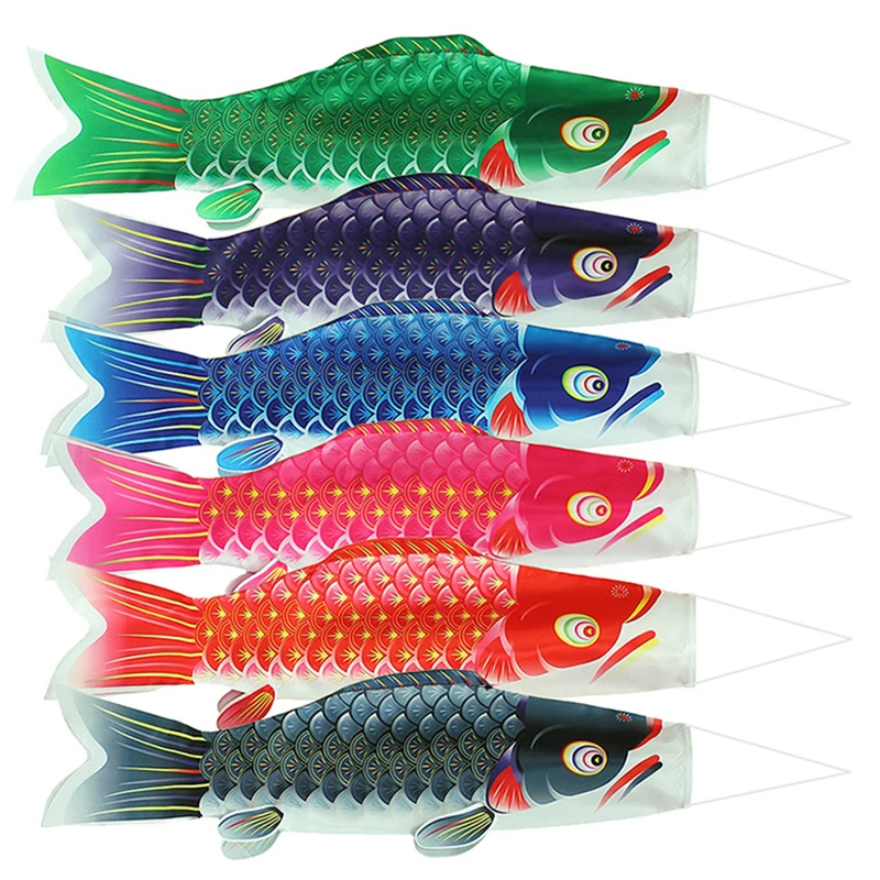 Grande Classico Carp Cyprinoid Fish Tango No Sekku Wind Flag Chimes Hanging Kodomo No Hi Boys Hope Koinobori Hanging Decor
