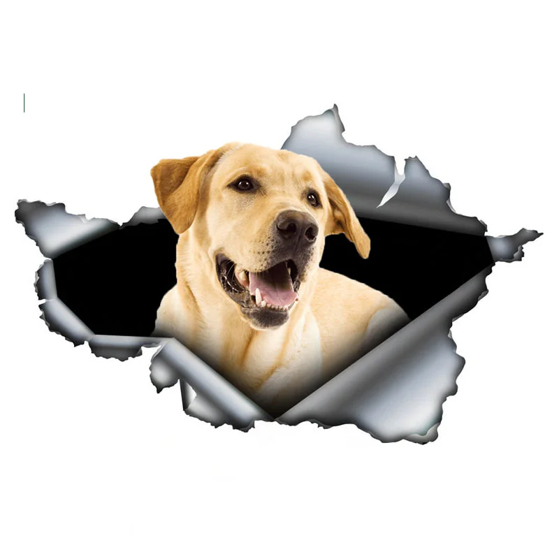

Cute Yellow Labrador Retriever Car StickerTrunk Bumper Custom Vinyl Decal