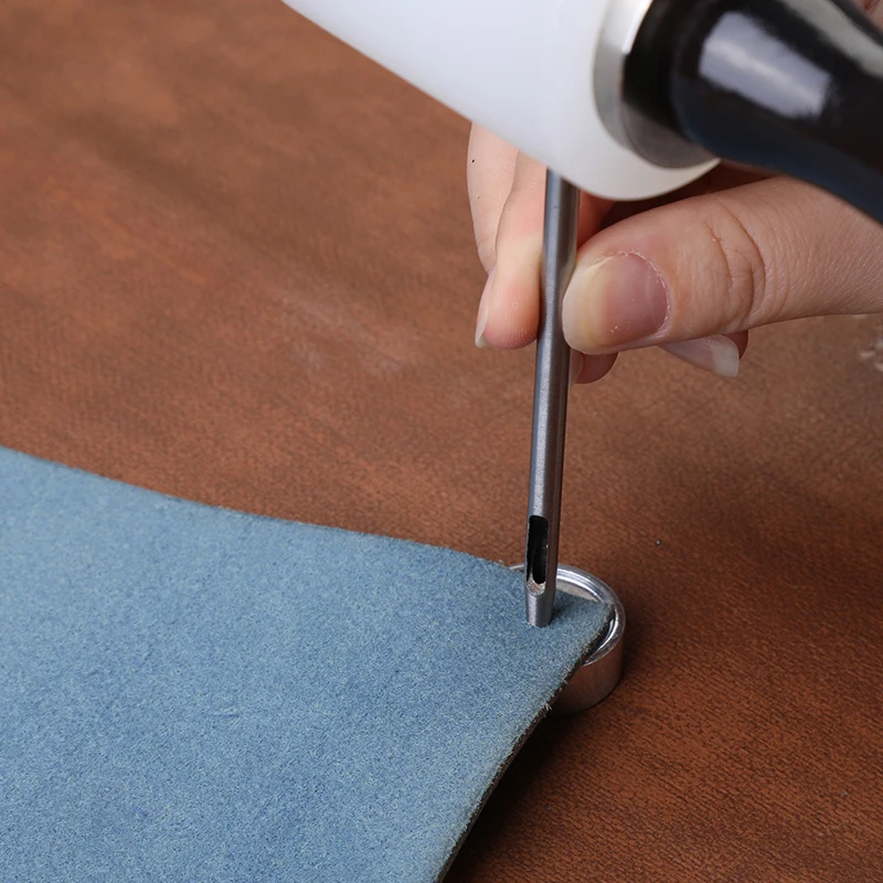 13 Pcs/set Leather Hole Punching Tools DIY Handmade Belt Punch Tool Leathercraft Hollow Drilling Puncher Kit leather hole puncher leather hole punch leather punch tool round hole punch cutter set hole punch cutter set round hole punch set
