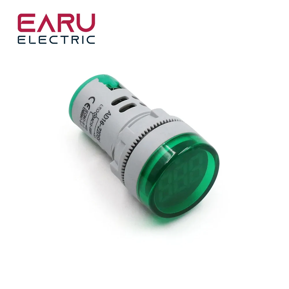 Compact LED Digital Voltmeter Gauge with Voltage Display